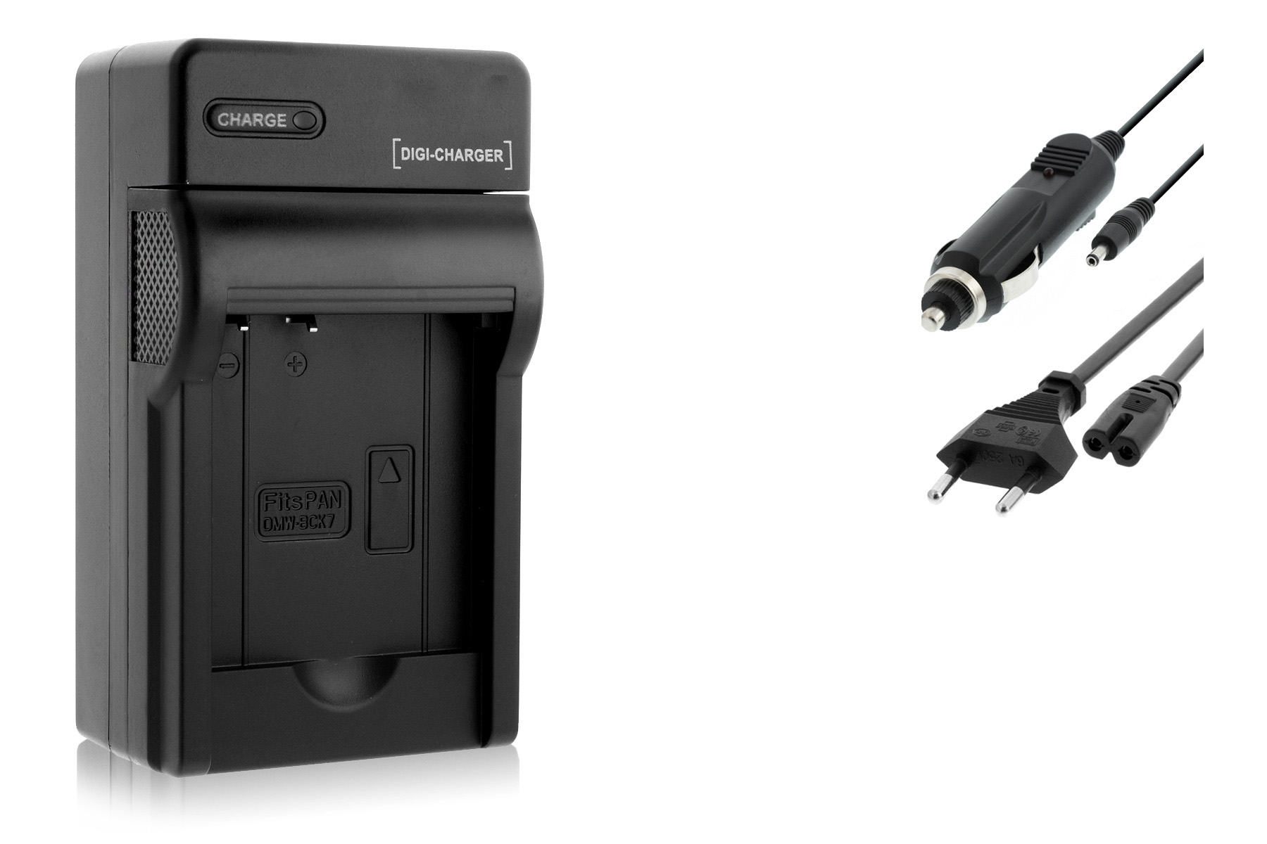 Battery Charger F/ Panasonic DMW-BCK7 Battery F/ Lumix DMC-FS14, DMC-FS16, DMC-F