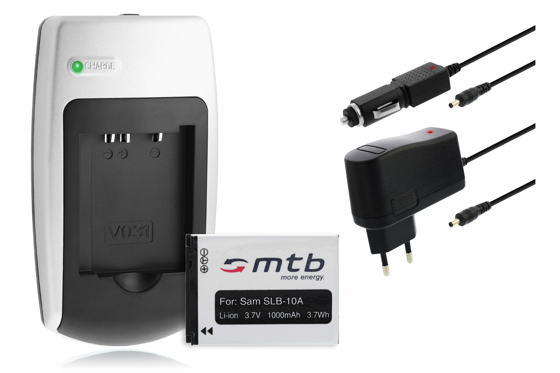 Cámara de batería cargador dual para Samsung fj-slb-10a